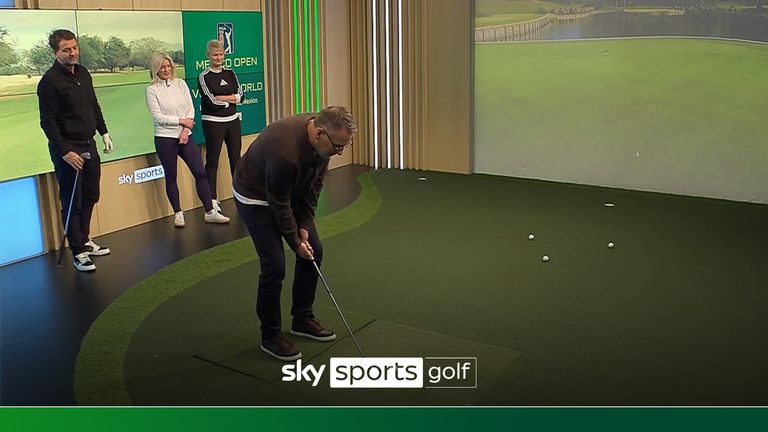 Tim Sherwood and Paul Merson join Sky Sports Golf in the shotcentre to take on the 17th at the TPC Sawgrass. 