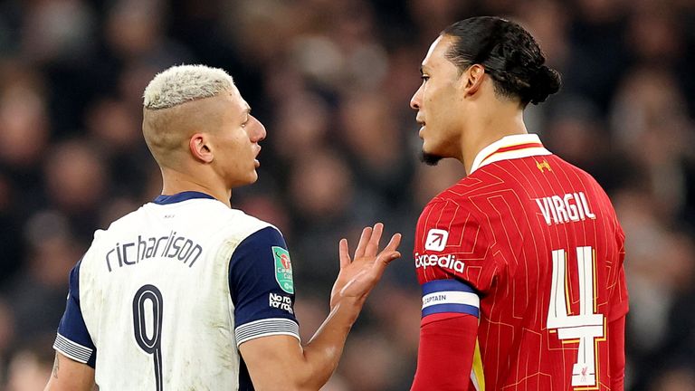 Richarlison and Van Dijk