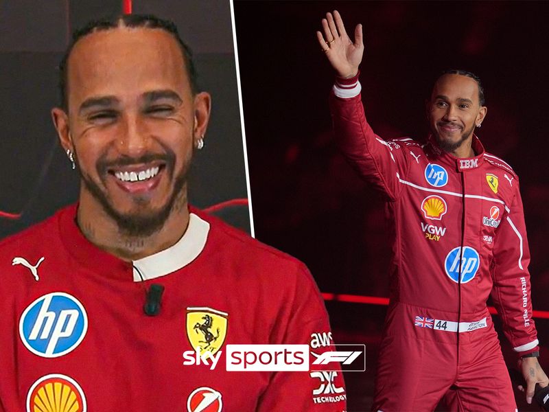 Sky F1's Ted Kravitz speaks to Lewis Hamilton as the seven-time F1 champion reflects on his start as a driver for the iconic Ferrari team and his excitement for the season ahead.