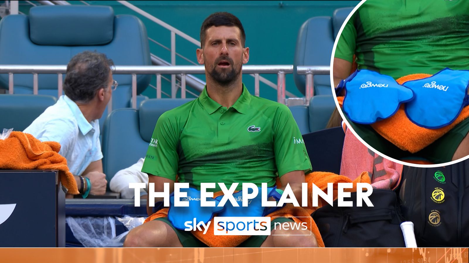 Explained: What is going on with Djokovic’s big gloves? Explained: What is going on with Djokovic’s big gloves?