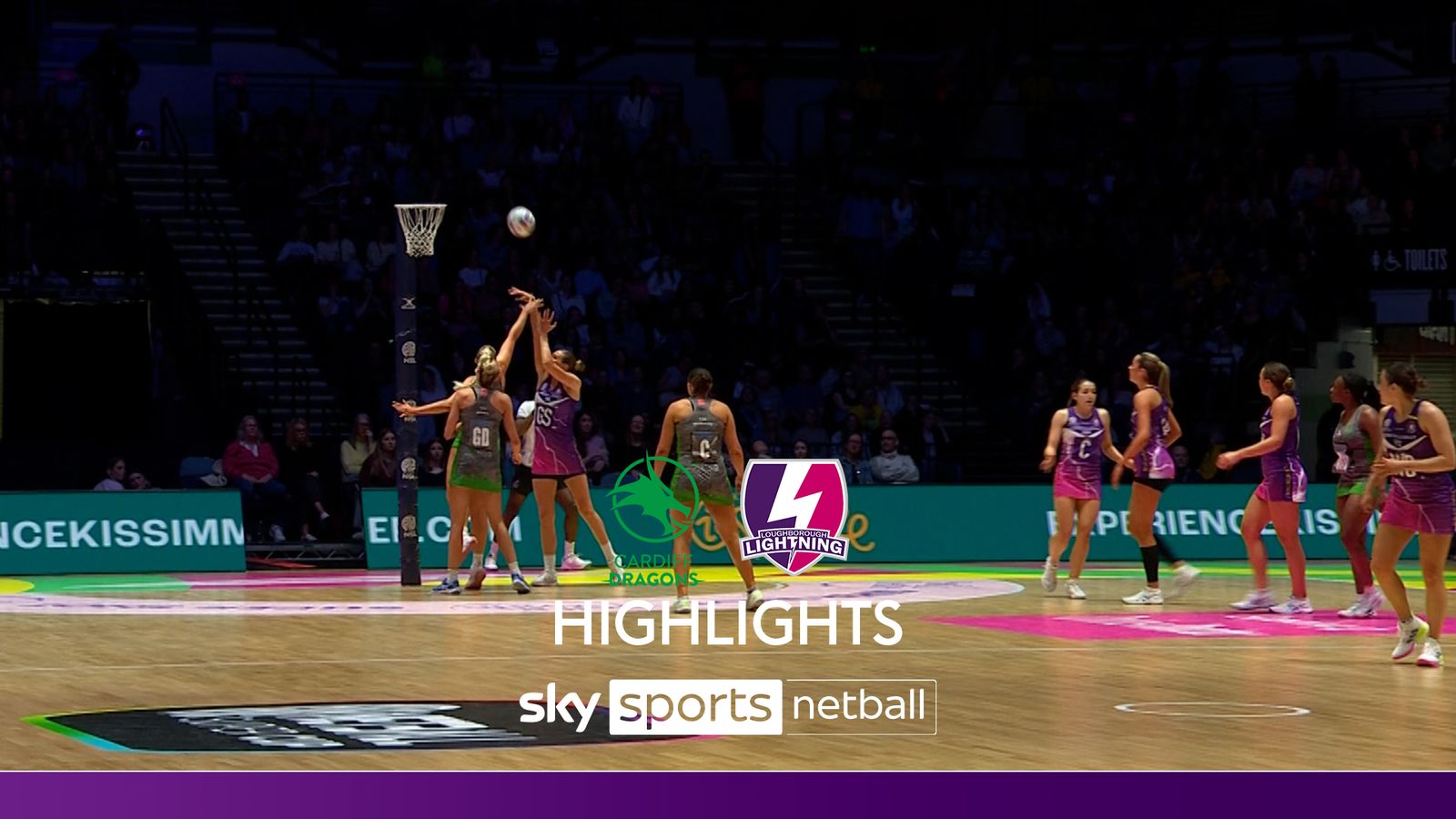 Cardiff Dragons 15-18 Loughborough Lightning | Netball Super Cup 2025 ...