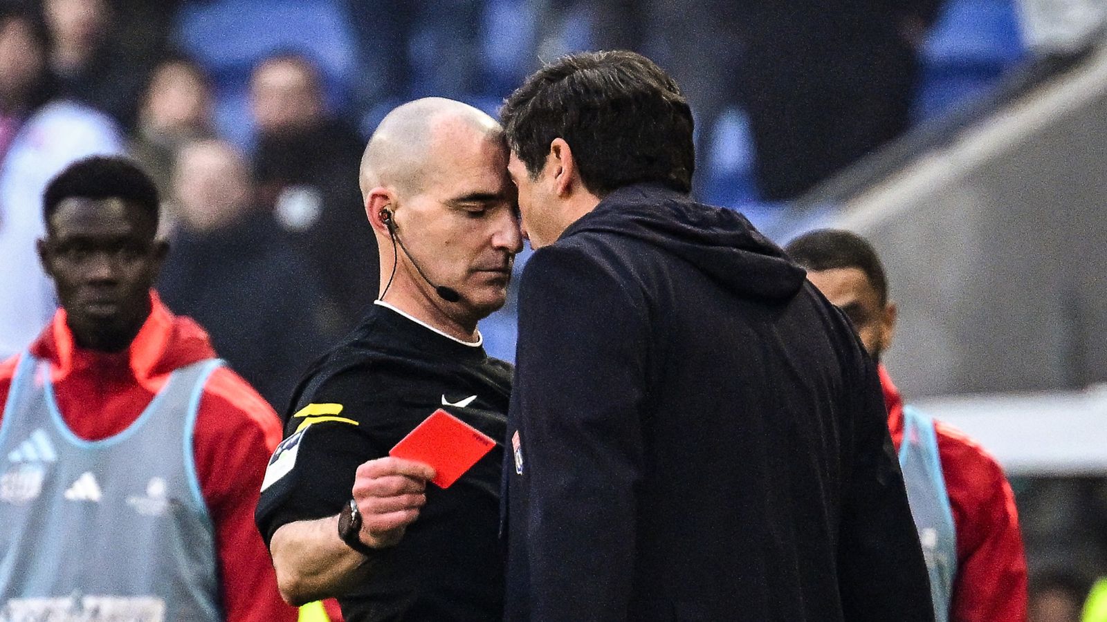 Lyon manager Paulo Fonseca gets a 9-month ban for queuing up for referees in ugly confrontation