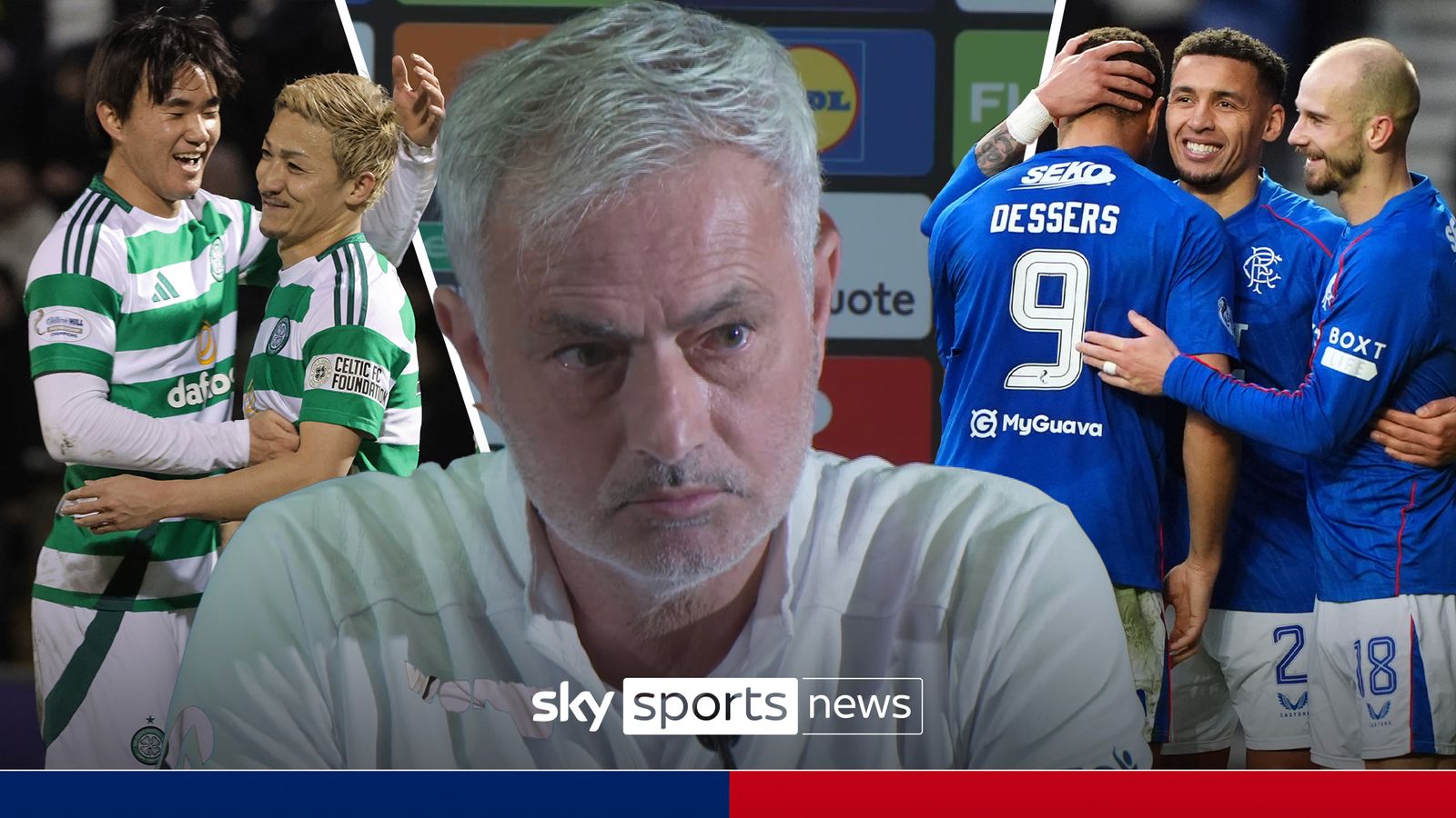 'Why not?!' | Mourinho refuses to rule out future Rangers or Celtic job