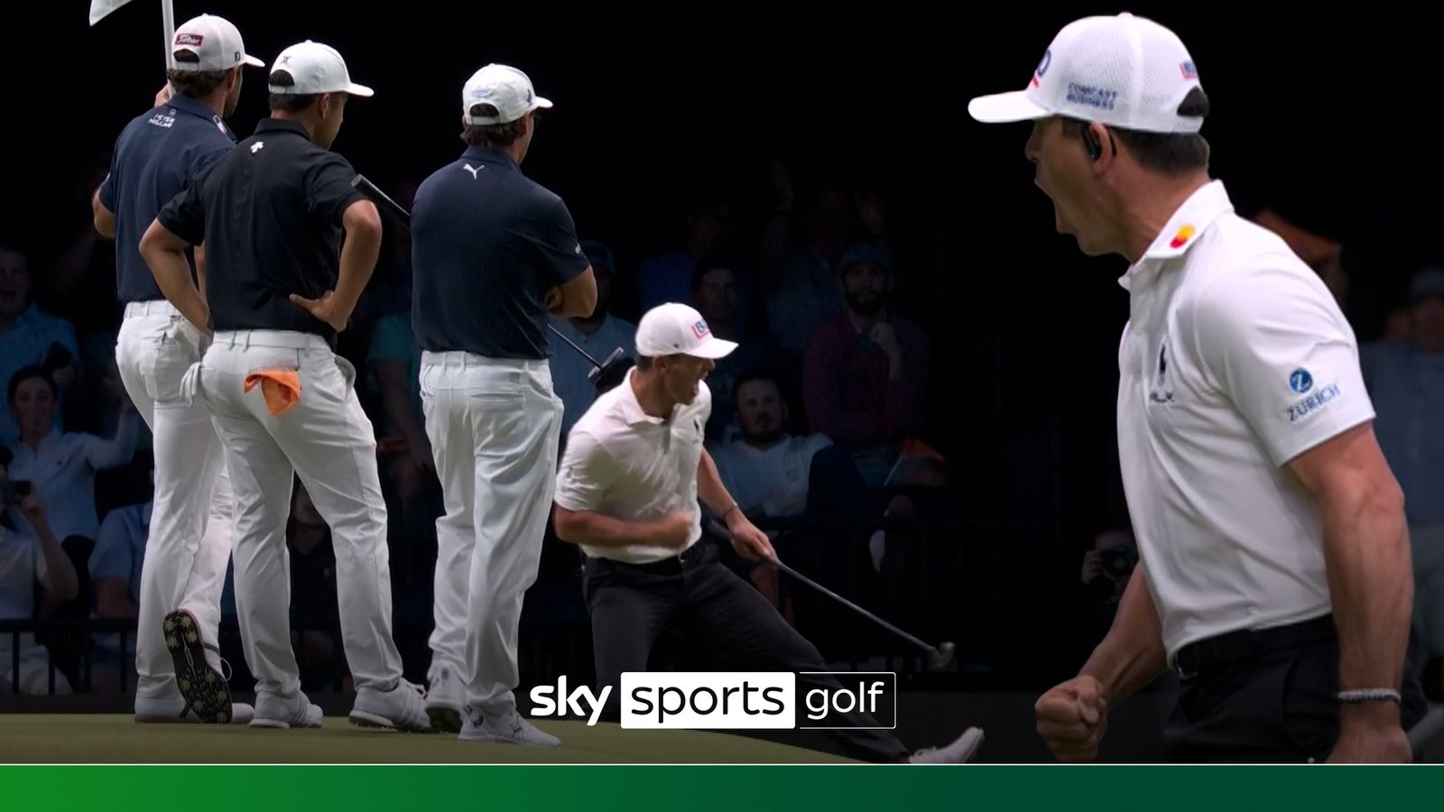 Wild celebrations as Horschel holes crucial putt in TGL finals opener Wild celebrations as Horschel holes crucial putt in TGL finals opener