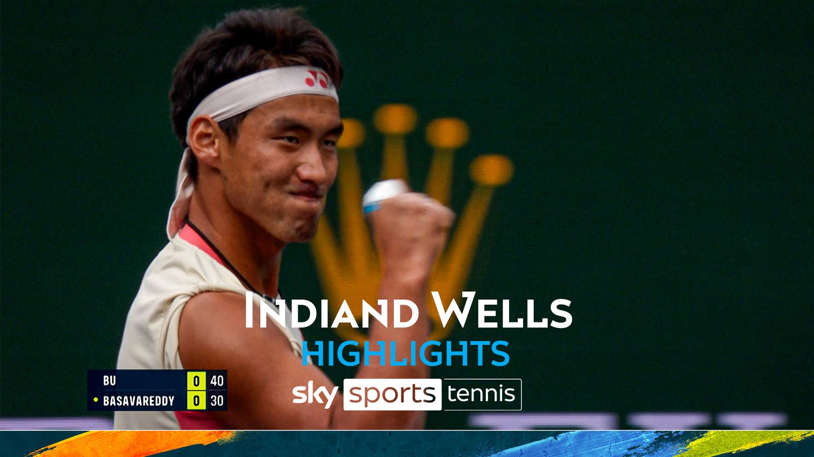 Bu Yunchaokete vs Nishesh Basavareddy Indian Wells highlights