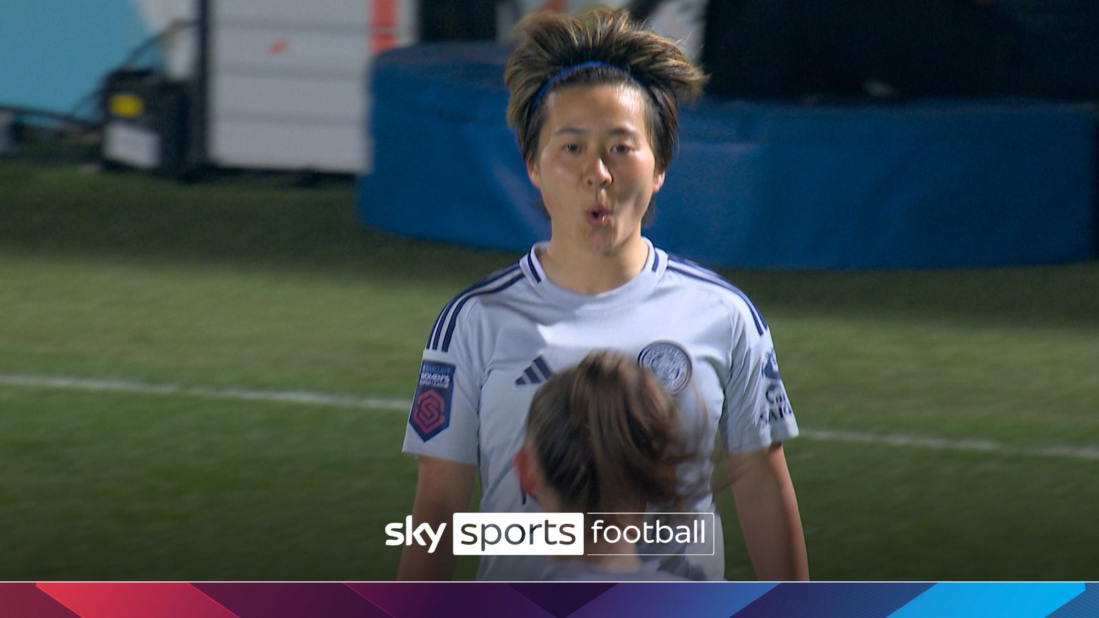 Momiki executes a perfect lob to get Leicester back in it Momiki executes a perfect lob to get Leicester back in it