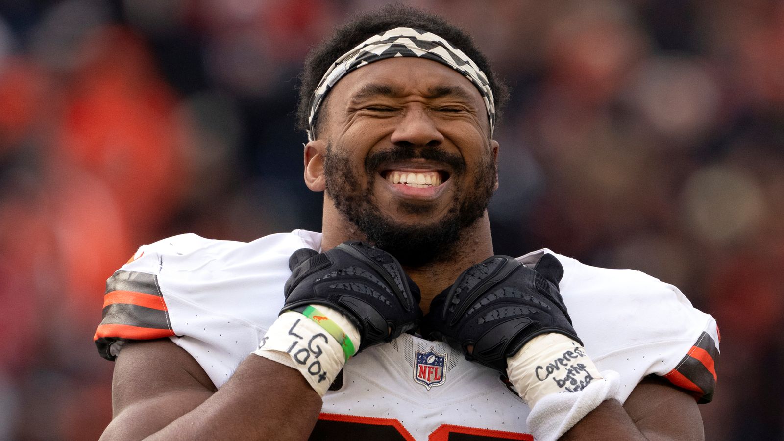 Myles Garrett: Cleveland Browns edge rusher agrees NFL record-breaking contract extension