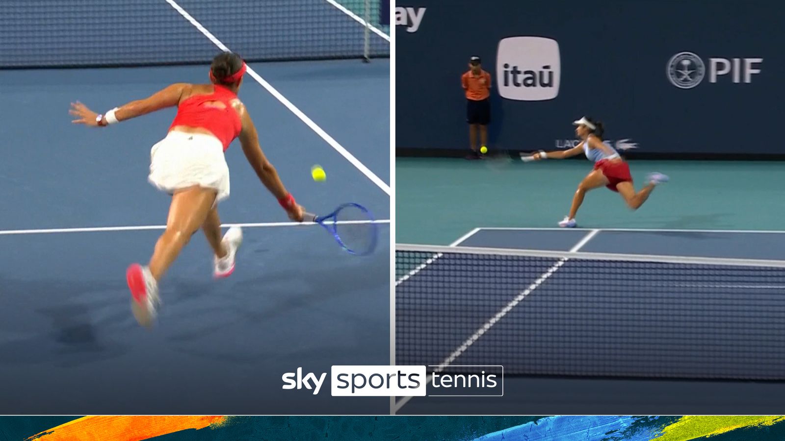 'One of the points of the tournament!' | Raducanu and Pegula play out 'ridiculous' point 'One of the points of the tournament!' | Raducanu and Pegula play out 'ridiculous' point