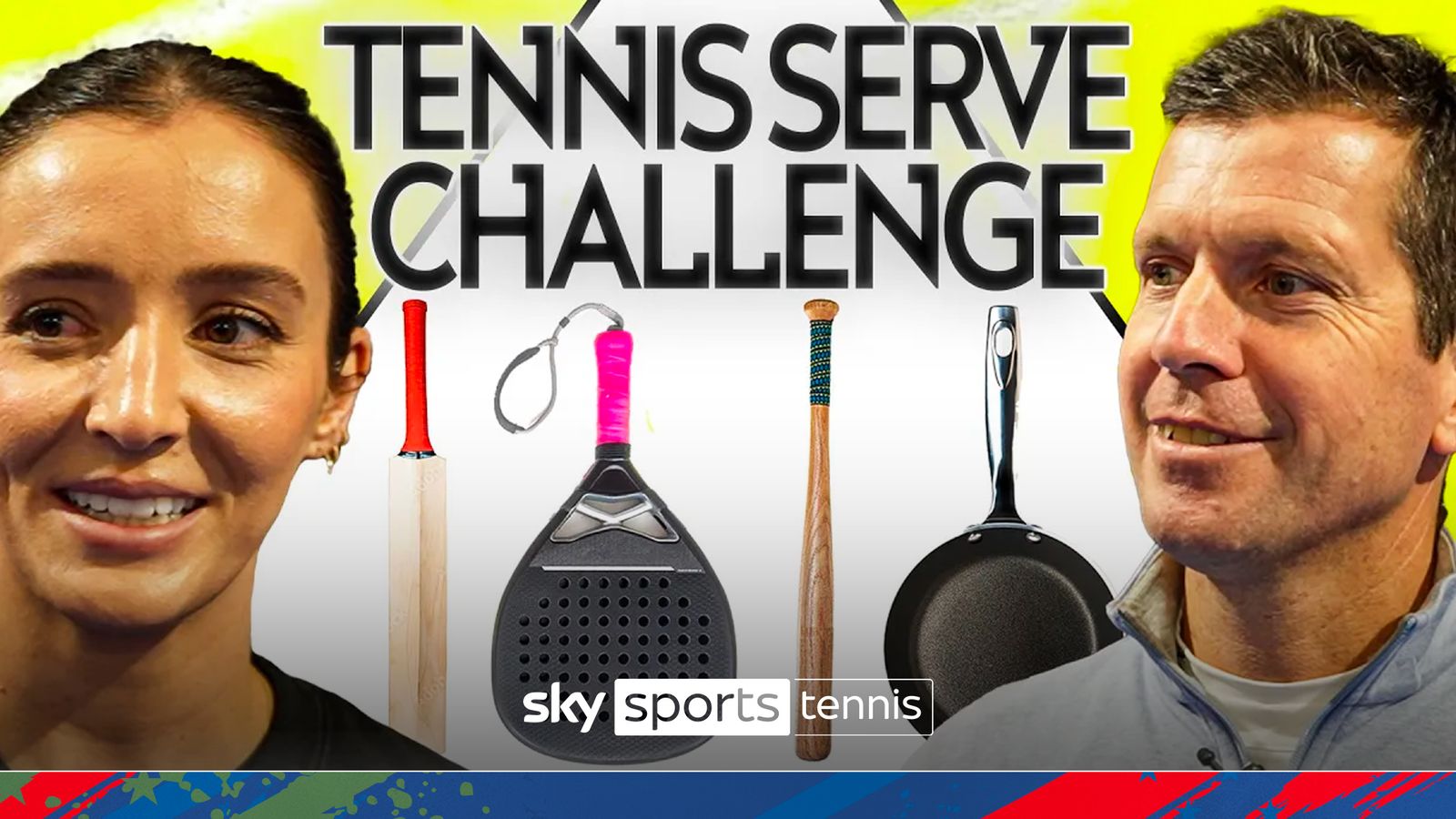 ULTIMATE TENNIS SERVE CHALLENGE! | Can tennis stars ACE a serve using MIX AND MATCH equipment?