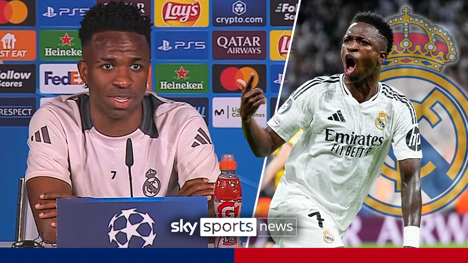 Real Madrid forward Vinicius Jr says he's happy to renew his contract at the Bernabeu and admits he wants to become a legend at the club.
