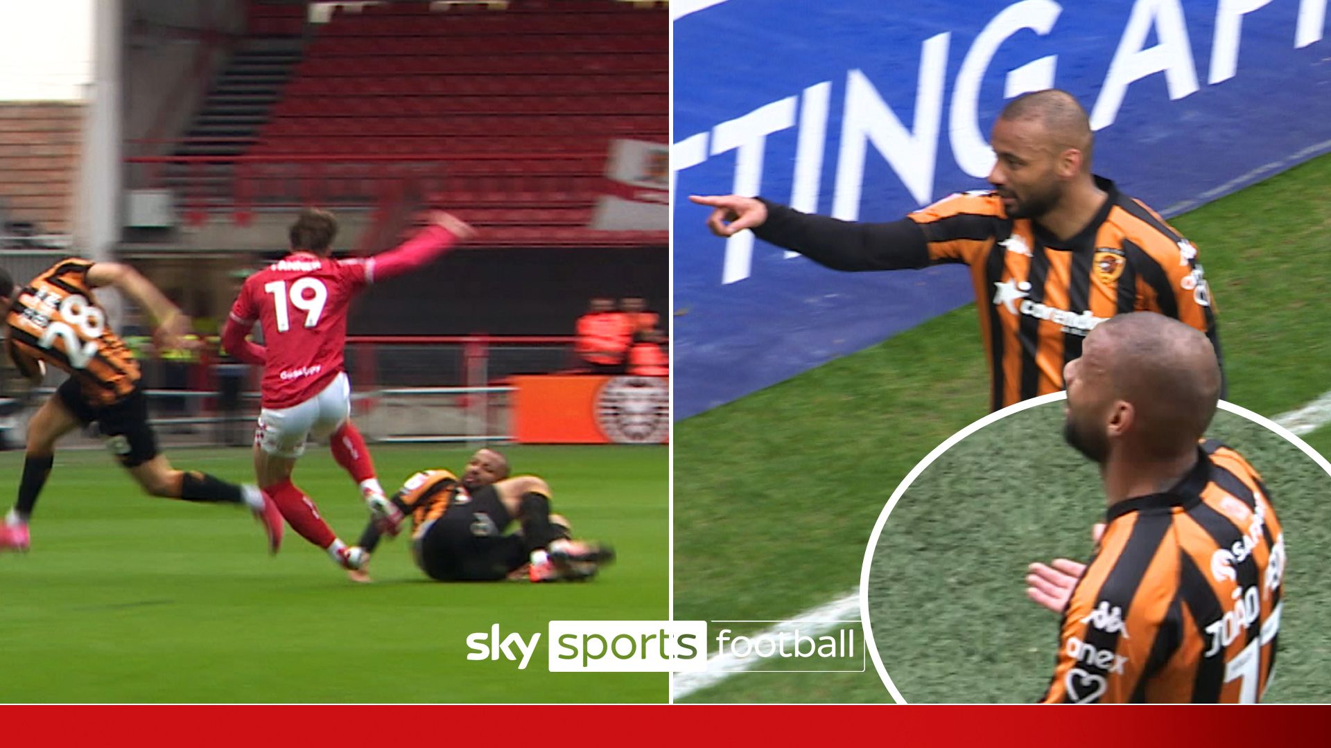60 seconds of MAYHEM! From a Bergkamp-esque goal... to a two-footed red!