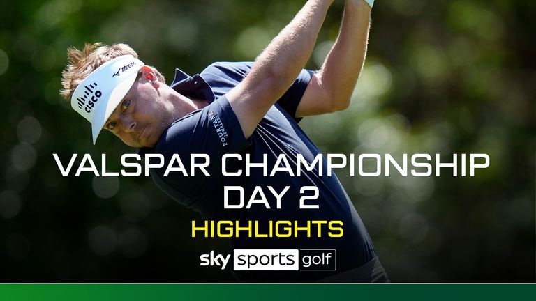 Highlights from day two of the Valspar Championship on the PGA Tour.