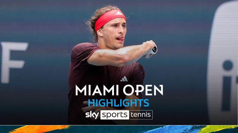 Alexander Zverev against Jacob Vernelli Miami Open