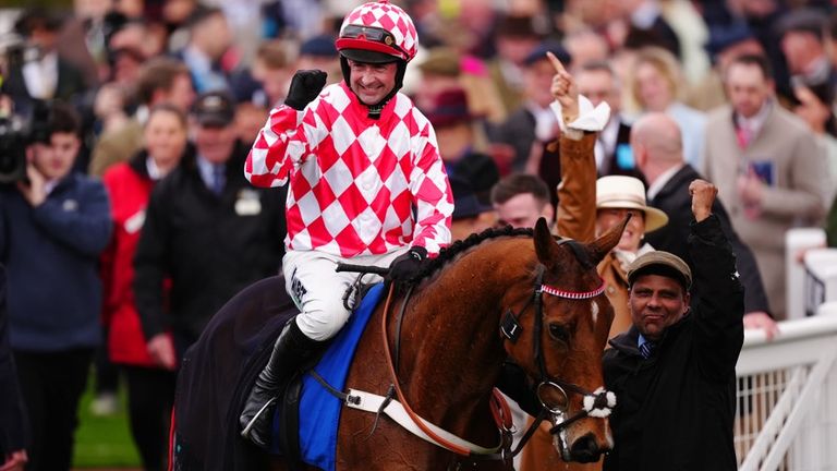 Nico de Boinville celebrates aboard Jango Baie