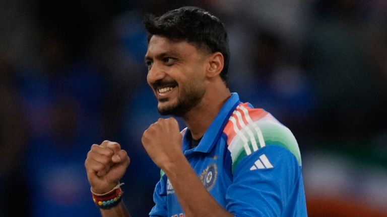 India's Axar Patel, ICC Champions Trophy (Associated Press)