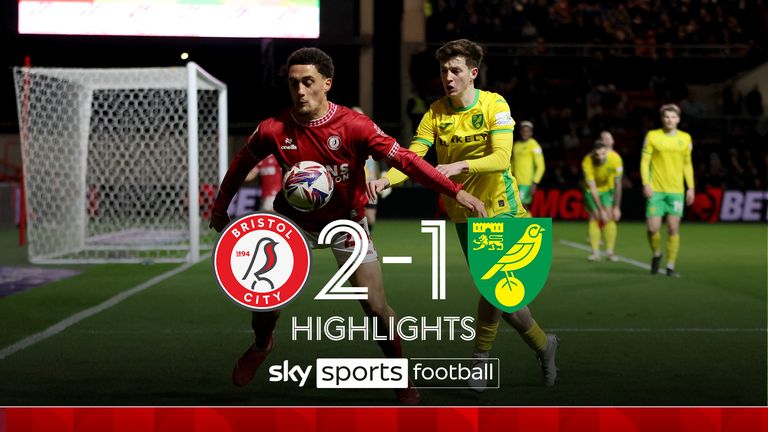 Highlights of the Sky Bet Championship match between Bristol City and Norwich City. 