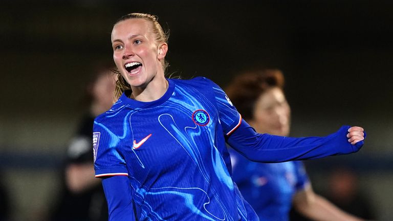 Agnes Beever-Jones netted Chelsea's second in the 3-1 win against Leicester