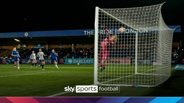 Catarina Macario's defected free-kick opens scoring for Chelsea