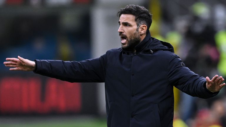 Como boss Cesc Fabregas was also sent off for his reaction to Dele's red card against AC Milan