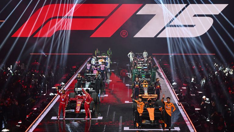 The much-changed 2025 grid line-up at F1's season launch event at The O2