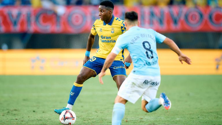 Dario Essugo of UD Las Palmas