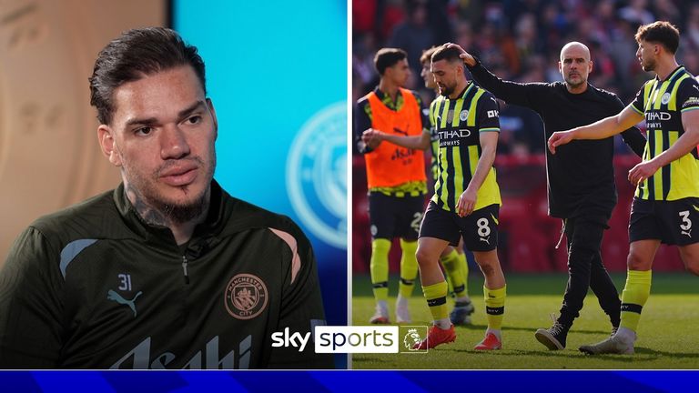 Manchester City goalkeeper Ederson discusses their difficult season to date and has vowed to 'give everything' to ensure they qualify for the Champions League.