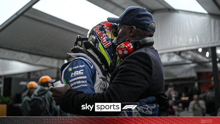 Lewis Hamilton's dad Anthony explains what words of encouragement he shared with Isack Hadjar after the rookie's formation lap crash at the start of the Australian Grand Prix