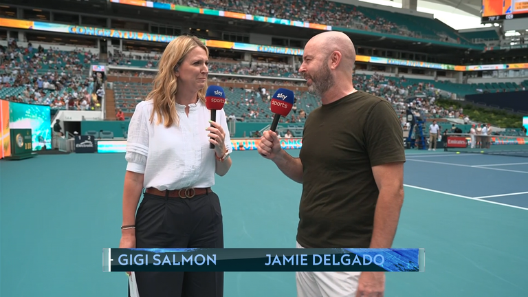 Gigi Salmon and Jamie Delgado at the Miami Open