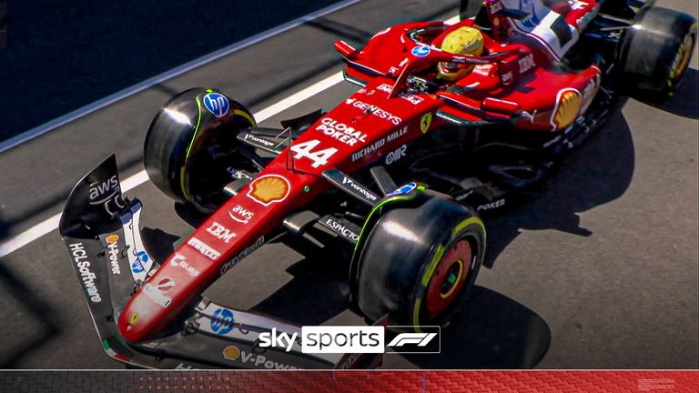 Hamilton entrando en la pista GP australiano