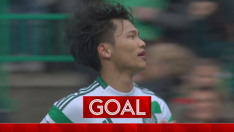 Hatate scores for Celtic against Rangers