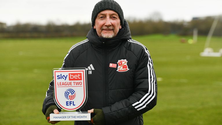 Ian Holloway ganó el premio al Gerente del Mes de Sky Bet League para enero para enero