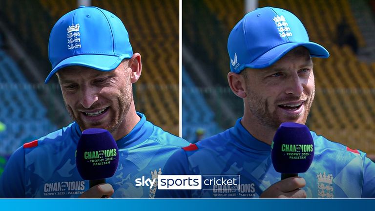 Jos Buttler speaks before the last game as Ball White captain