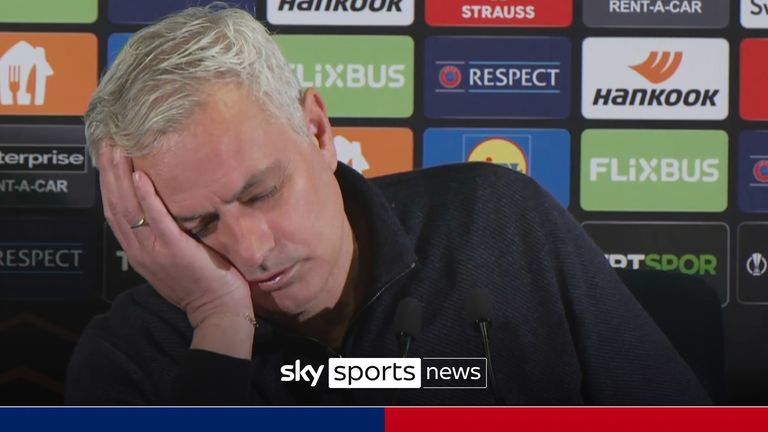 Jose falls asleep during presser