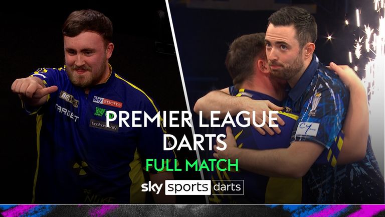 Vea el partido completo de Luke Littler contra Luke Humphries en la noche seis de la Premier League en Nottingham. 