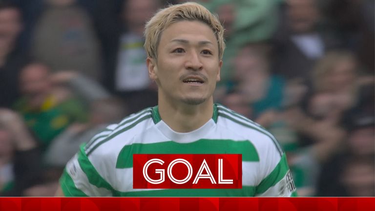 Celtic vs Rangers - Meta de Maeda