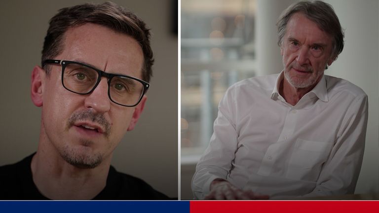 Sir Jim Ratcliffe speaks to Gary Neville about Erik Ten Hag sacking, Ruben Amorim future and scrutiny from fans