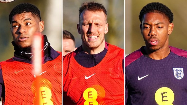 Marcus Rashford, Dan Burn and Myles Lewis-Skelly all started for England vs Albania