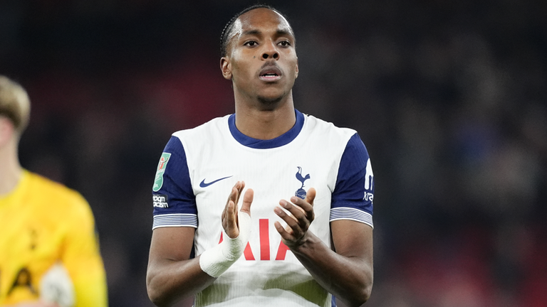 Mathys Tel joined Spurs on loan from Bayern in January