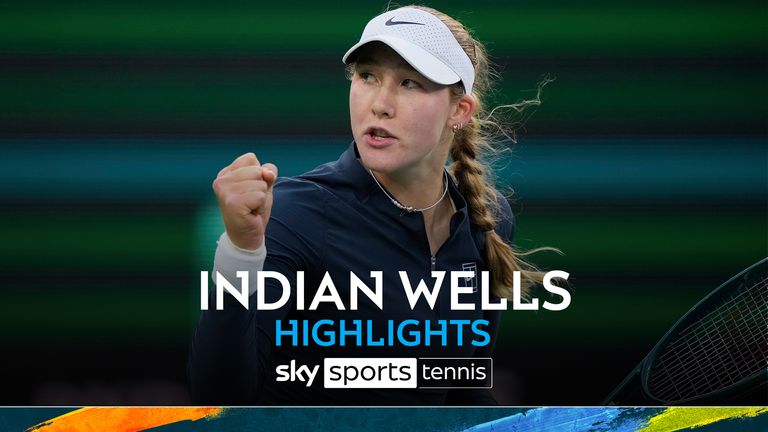 Highlights of the semi-final match between Mirra Andreeva and Iga Swiatek at Indian Wells.