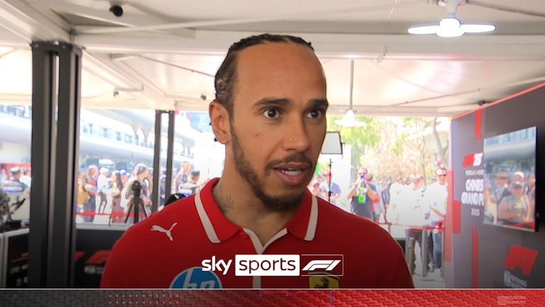 Lewis Hamilton was delighted after winning the first race with Ferrari in Sprint around the Shanghai International Circle.