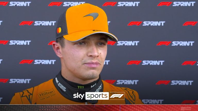 Lando Norris quedó abatido después de solo calificar el sexto para el sprint del sábado en China.