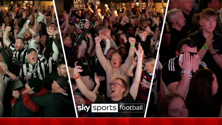 Fans de la Copa Carabao de Newcastle