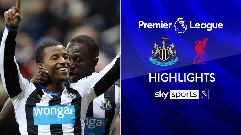 Georginio Wijnaldum celebrates Newcastle United to score his second team's goal in the match with Musa Cisoko (right) during the Premier League match in St. James Park, Newcastle. Photo of the Press Association. Photo date: Sunday, December 6, 2015. See Pa Story Soccer Newcastle. Credit must be read the photo: Richard Celes/the Palestinian Authority Corps. Restrictions: Using editing only does not use with unauthorized sound, video, data, installation lists, club/league slogans, or "He lives" Services. 