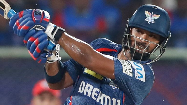 Lucknow Super Giants' Nicholas Pooran, IPL (Associated Press)