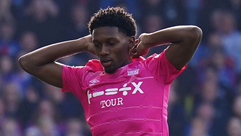 Jaden Philogene rues a missed chance at Selhurst Park