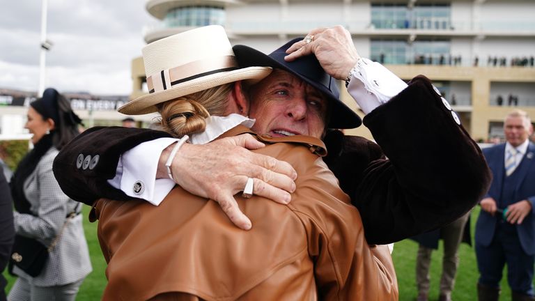 Winning owner Anthony Cooper-Barney