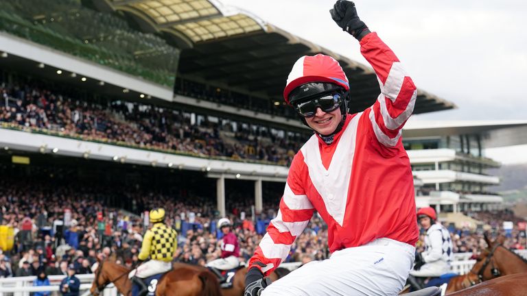 Winning jockey Sean O'Keeffe