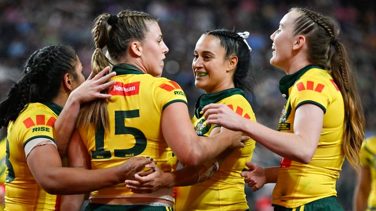 Australia dominated the contest at Allegiant Stadium