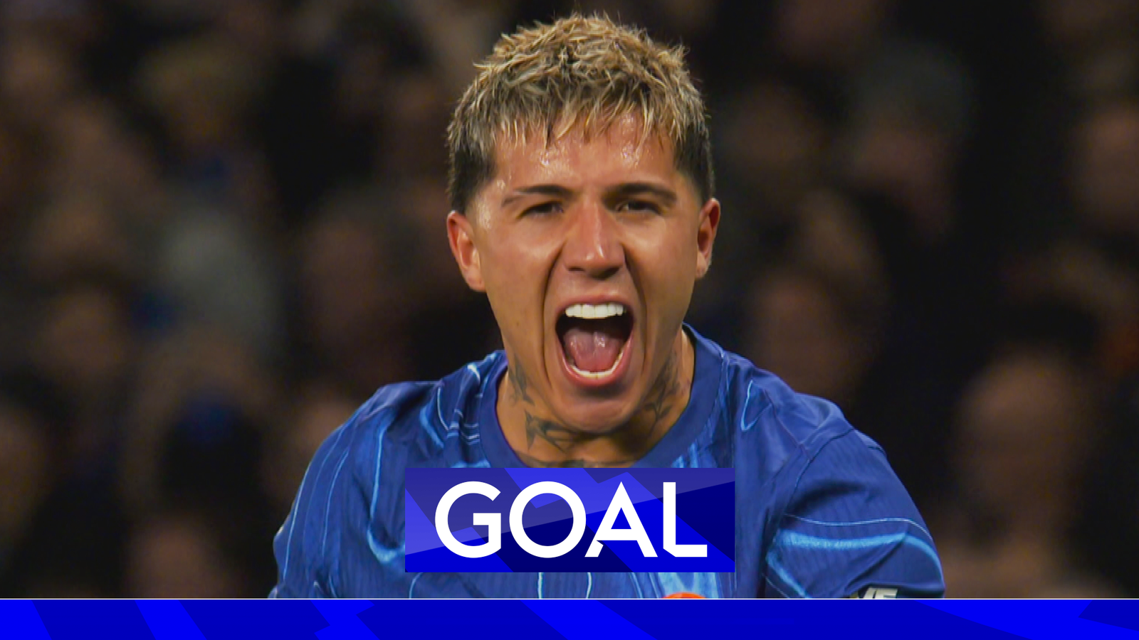 Enzo Fernandez heads home Chelsea opener against Tottenham Hotspur. - Sky Sports