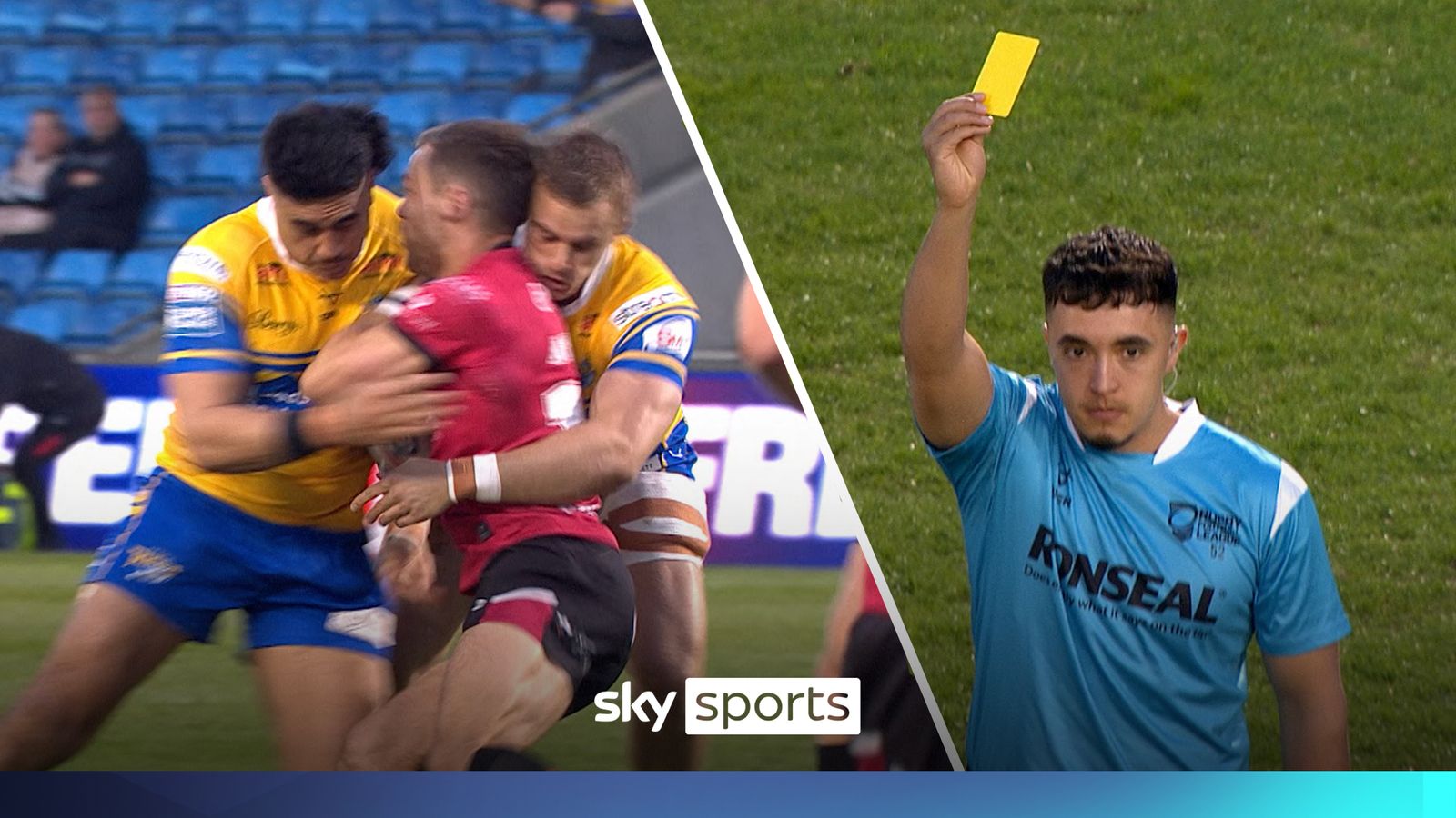 Palasia sent to the sin bin 16 SECONDS into the game against Salford